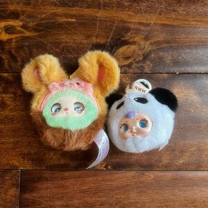 Lila Toys and MM plush pendant keychain set